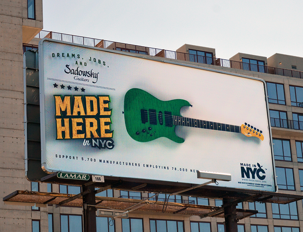 "Made in NYC" billboard